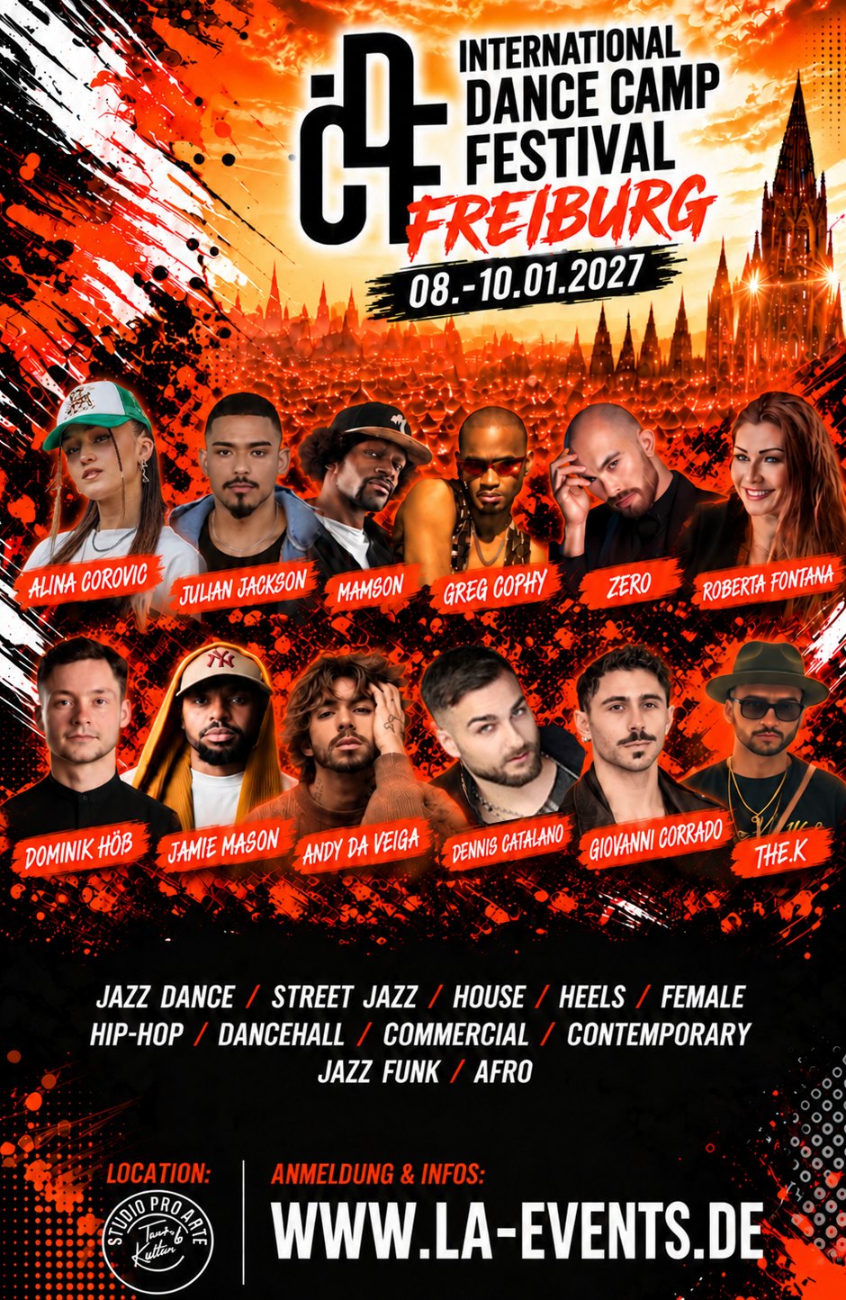 IDCF Dance Camp Festival Freiburg, 08.-10.01.2027